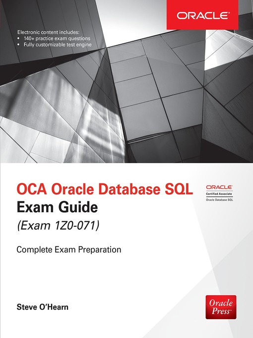 Title details for OCA Oracle Database SQL Exam Guide (Exam 1Z0-071) by Steve O'Hearn - Available